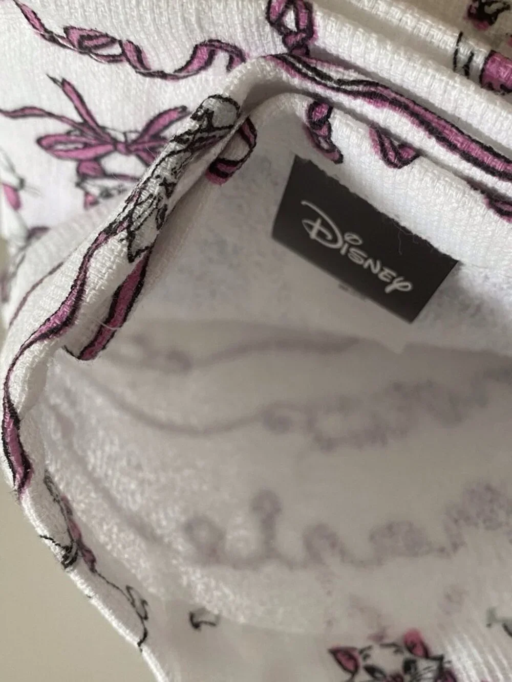 2 Pk Disney The Aristocats Marie Pink Ribbons Bows Kitchen Towels 16” X 26” NEW‎